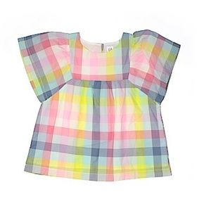Gap Kids Half Shirt Pastels Pink, Blue, Yellow. Size Medium. EUC.